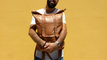 Charger l'image dans la galerie, Hiking Leather Rolltop Backpack