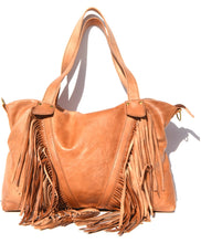 Charger l'image dans la galerie, Camel Fringe Leather Purse