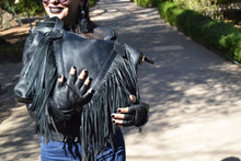 Charger l'image dans la galerie, Black Fringe Leather Purse
