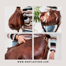 Charger l'image dans la galerie, Brown Leather hobo bag