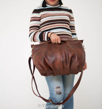 Charger l'image dans la galerie, Brown Leather hobo bag
