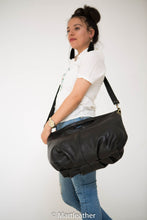 Charger l'image dans la galerie, Black Leather Hobo Bag
