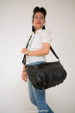 Charger l'image dans la galerie, Black Leather Hobo Bag